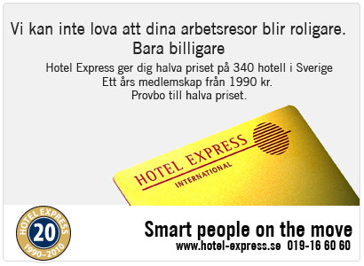 Vi kan inte lova att dina arbetsresor blir roligare. Bara billigare...