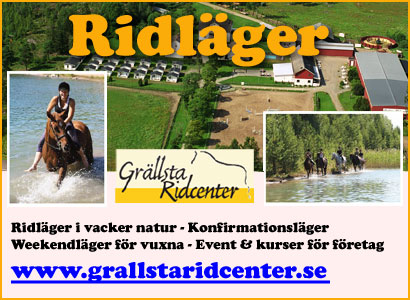 Gr�llsta ridcenter - ridl�ger i vacker natur- event -kurser f�r f�retag m.m.