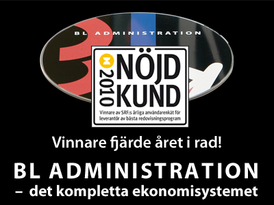 Vinnare fj�rde �ret i rad! - Bladministration - det kompletta ekonomisystemet