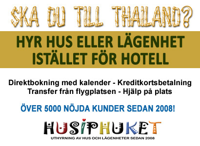 Ska du till Thailand? Hyr hus eller lägenhet istället för hotell - Över 5000 nöjda kunder sedan 2008!