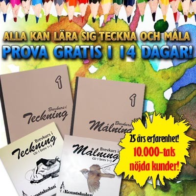 Alla kan l�ra sig teckna och m�la - Prova gratis i 14 dagar!