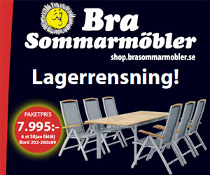 Lagerrensning på Bra Sommarmöbler!
