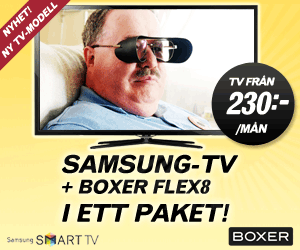 Samsung-TV + Boxer Flex8 i ett paket!