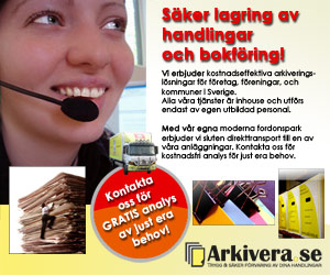 S�ker lagring av handlingar och bokf�ring!