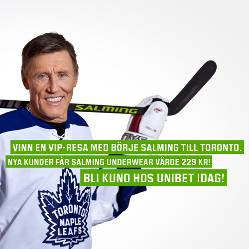Vinn en Vip-Resa med B�rje Salming till Toronto. Nya kunder f�r Samling Underwear V�rde 229 kr! Bli kund hos Unibet idag!