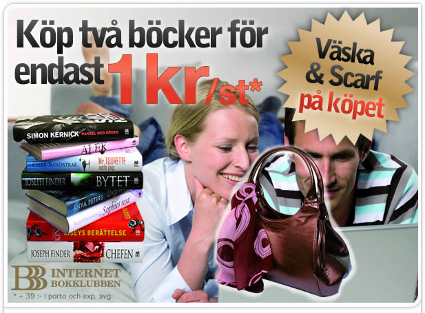 K�p tv� b�cker f�r endast 1 kr/st!