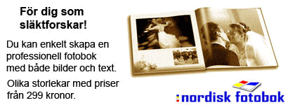 F�r dig som sl�ktforskar! Professionell fotobok...