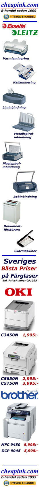 Cheapink.com - Ehandel sedan 1999!