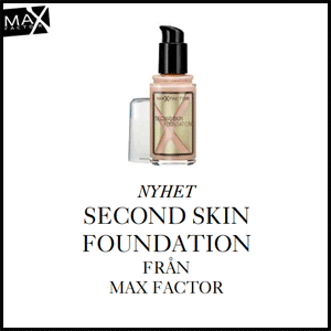 Nyhet - Second Skin Foundation fr�n Max Factor