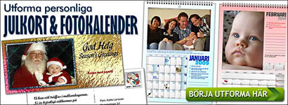 Utforma personliga Julkort och fotokalender